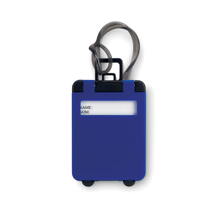 Luggage tags plastic Blu Royal item picture front