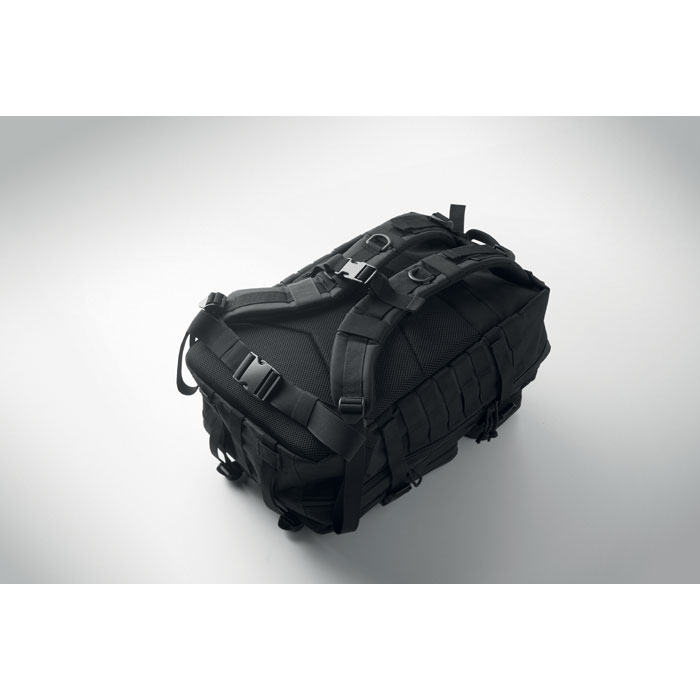 Zaino da esterno 600D RPET Nero item picture 7