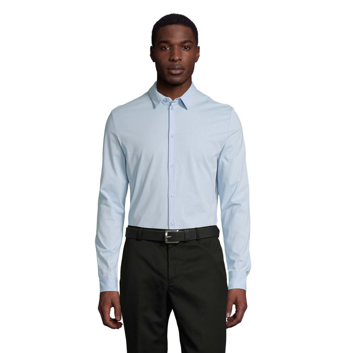 BALTHAZAR MEN SHIRT Soft Blue item picture front