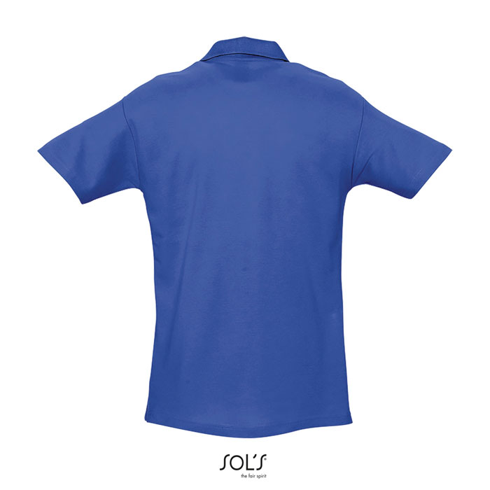 Polo PRIMAVERA II UOMO 210g Blu Royal item picture back