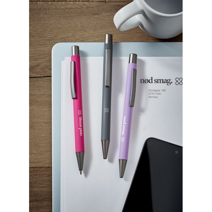 Recycled aluminium ball pen Grigio Pietra item picture 1