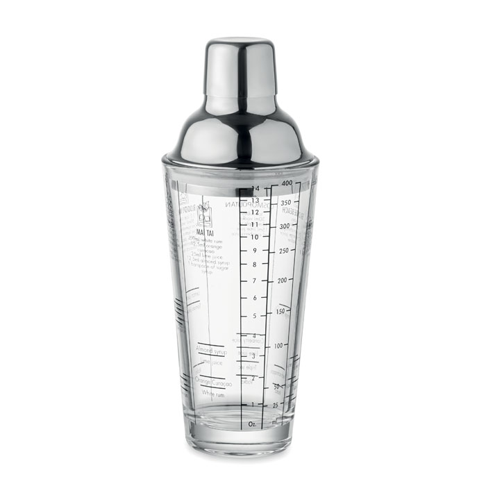 Glass cocktail shaker 400 ml Trasparente item picture front