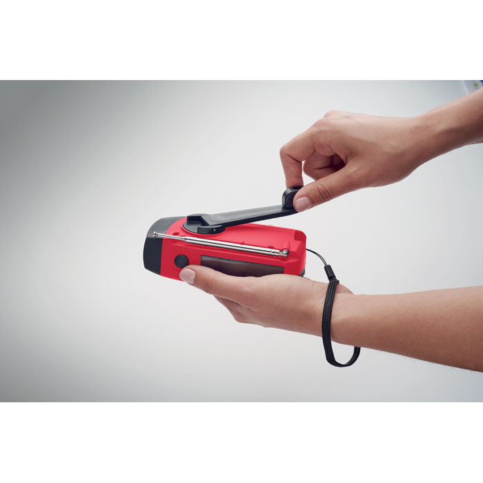 Radio portatile con torcia LED MO2746- Rosso item picture 3