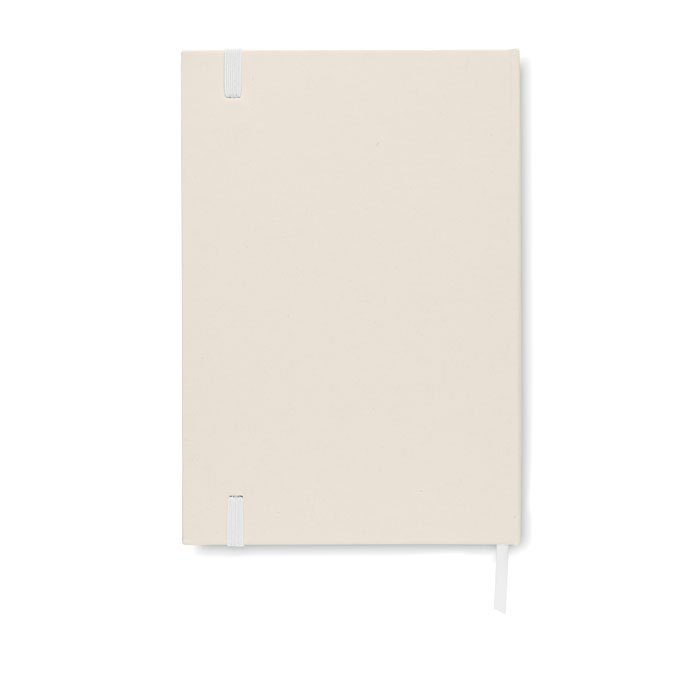 Notebook A5, cartone riciclato Bianco item picture back