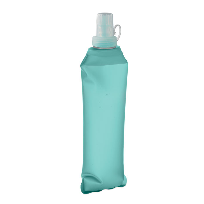 Foldable water bottle 500ml Turchese item picture back
