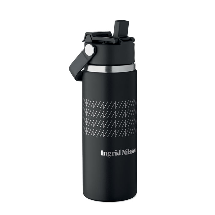 Double wall bottle 500 ml Nero item picture printed