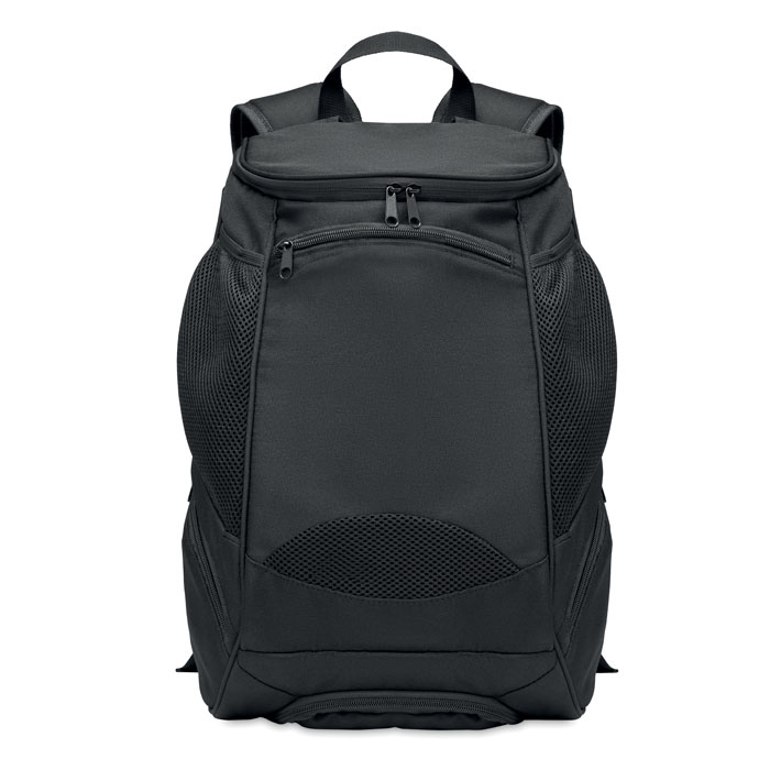 600D RPET sports rucksack Nero item picture side