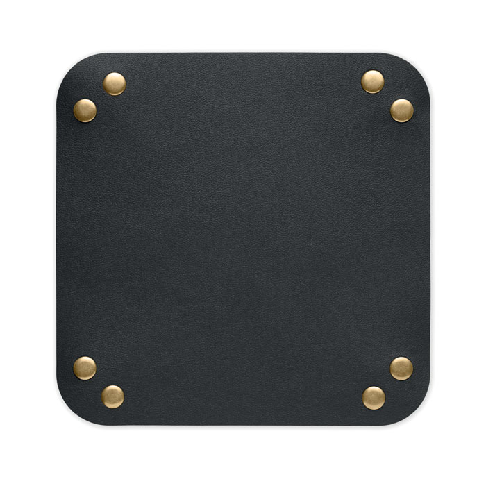 Svuotatasche pieghevole in PU Nero item picture open