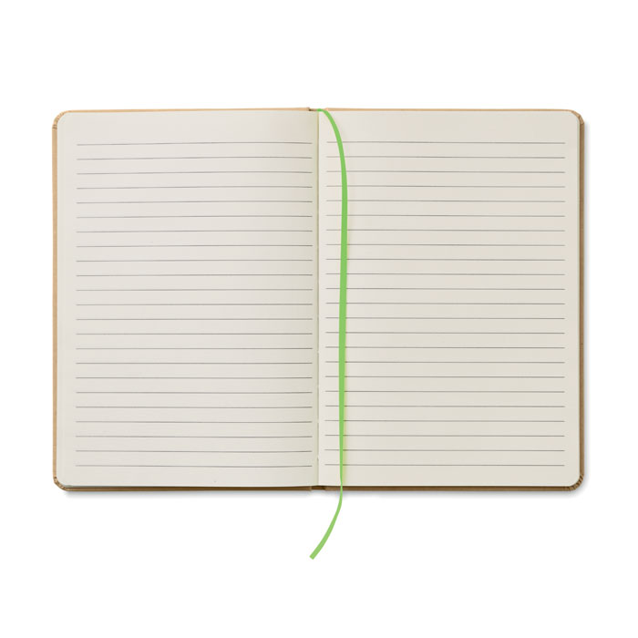 Notebook A5 riciclato Lime item picture open