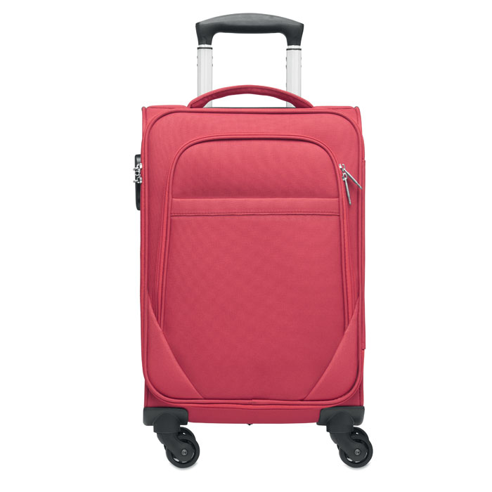 Trolley morbido 600D RPET Rosso item picture side