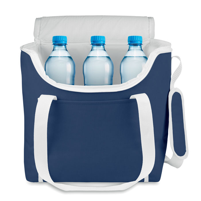 Cooler bag 600D polyester Blu item picture side