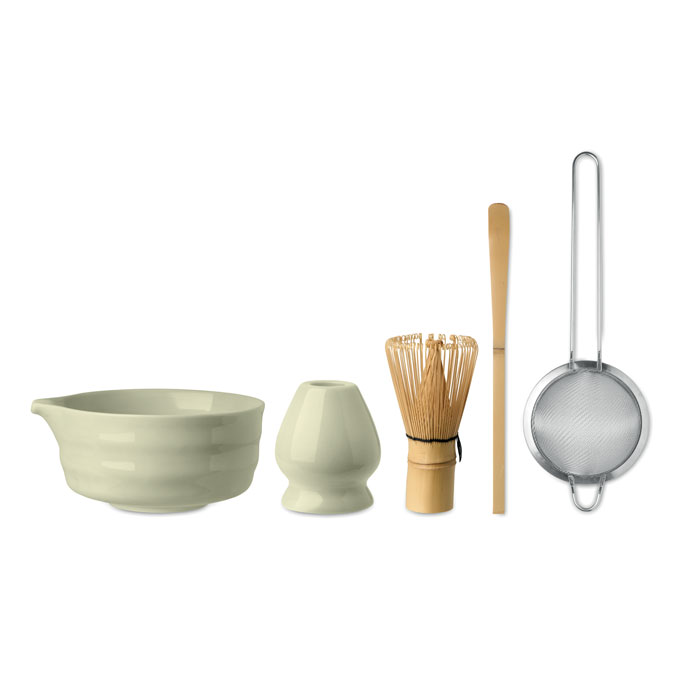 Matcha set 5 pcs Verde Menta item picture back