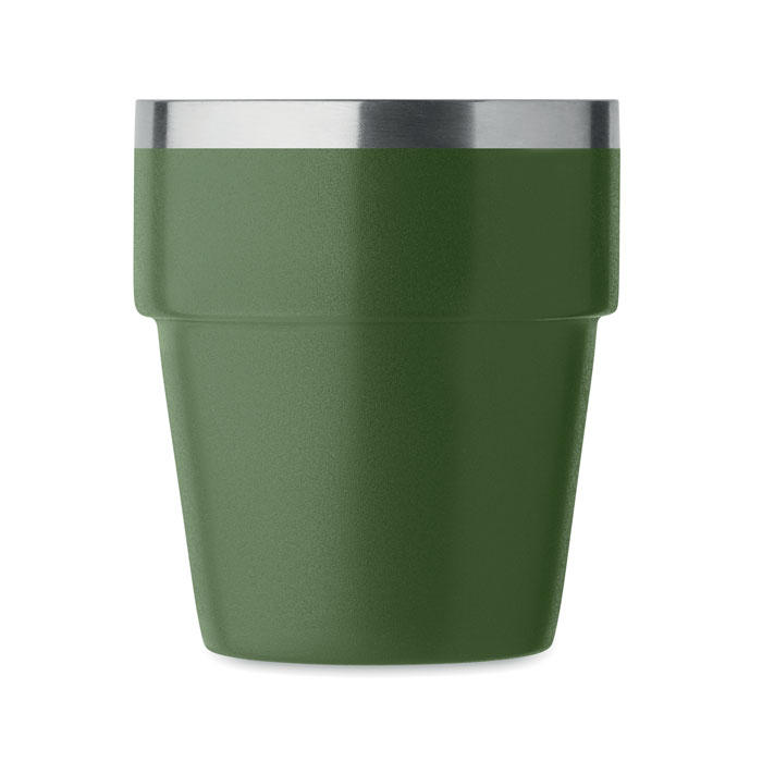 Bicchiere doppio strato 250 ml Verde Scuro item picture open