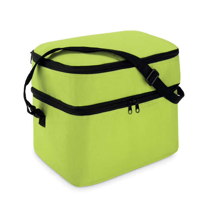 Cooler bag with 2 compartments Lime item picture back