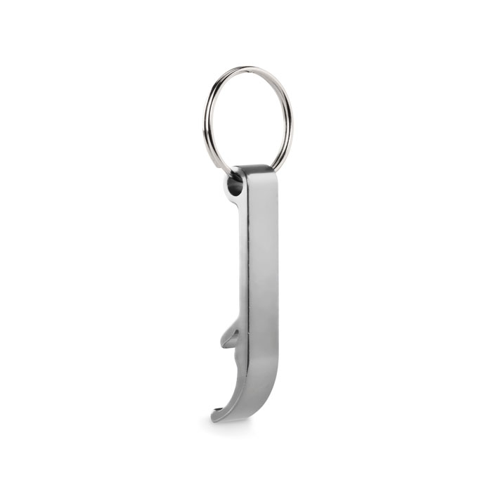 Recycled aluminium key ring Argento item picture side