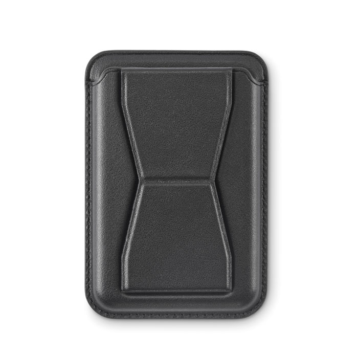 Magnetic PU cardholder Nero item picture 3