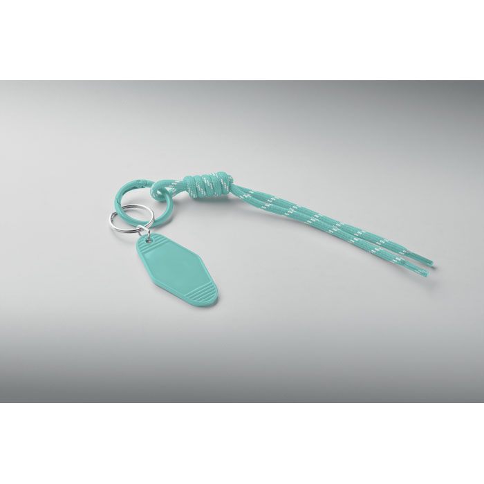 Braided rope with tag keyring Verde Menta item detail picture