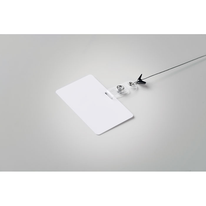 Badge con lanyard 54 x 86 mm Bianco item picture 6