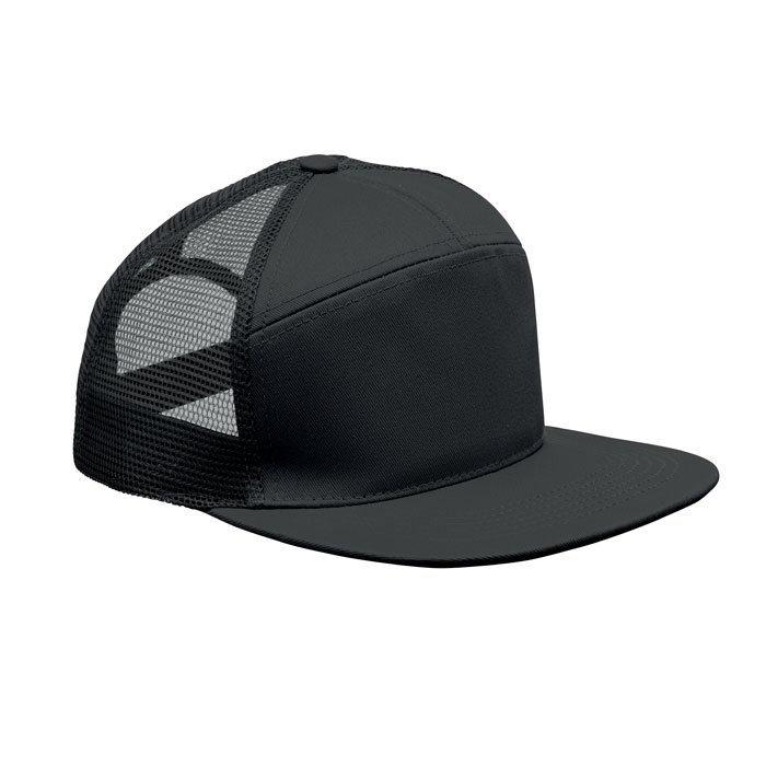7 panel flat visor cap Nero item picture front