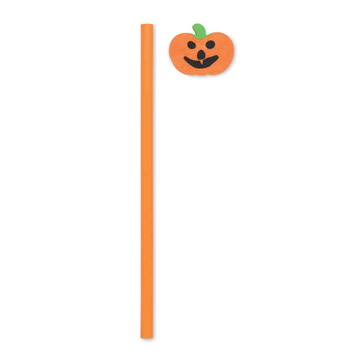 Matita di Halloween con gomma Arancio item picture side