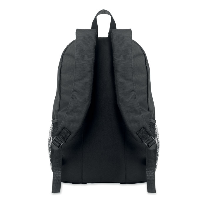 600D RPET polyester backpack Nero item picture 1