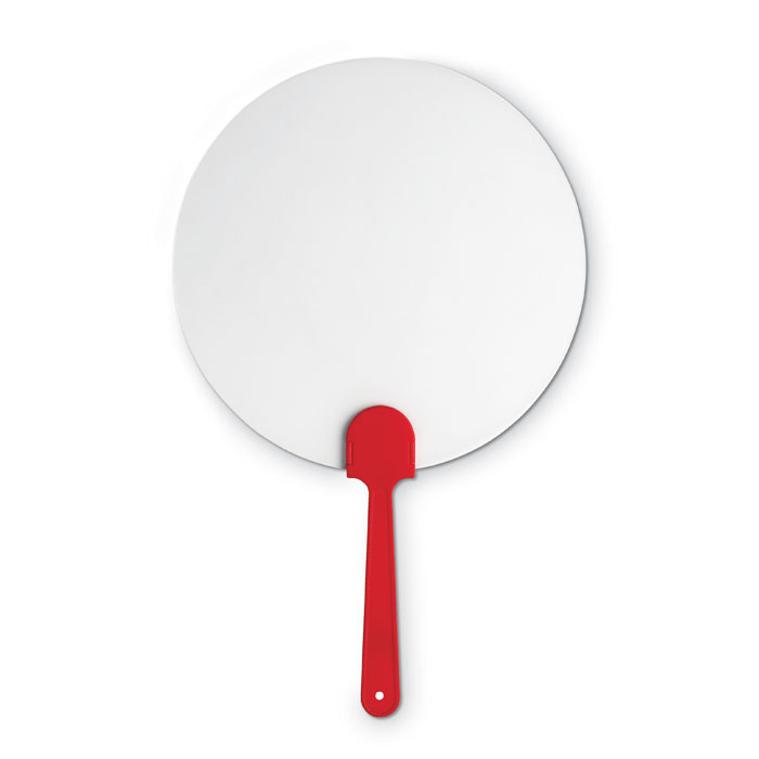 Manual hand fan red item picture front