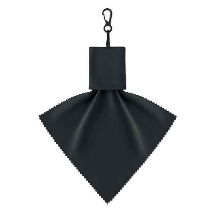 Panno per la pulizia in RPET Nero item picture side