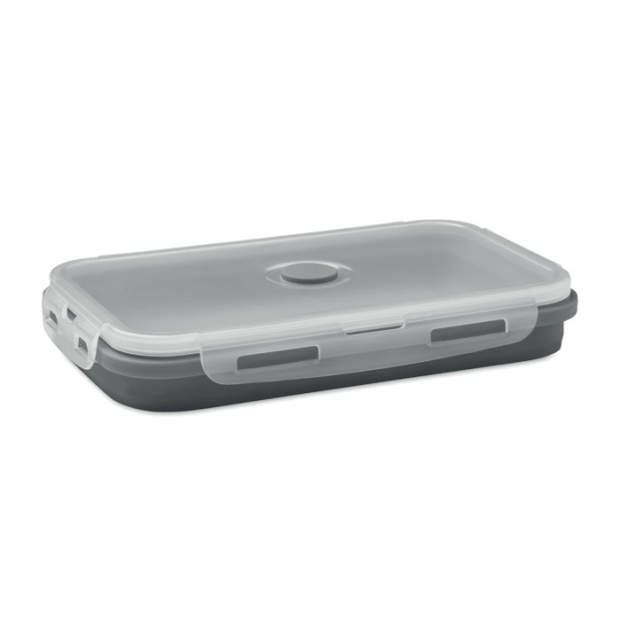 Collapsible silicone lunch box Grigio Pietra item picture top