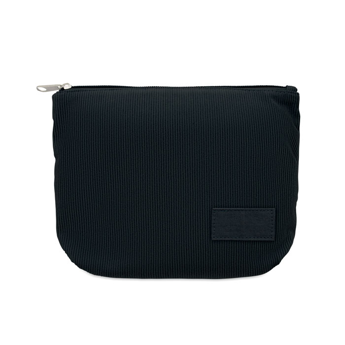 Porta cosmetici in velluto Nero item picture back