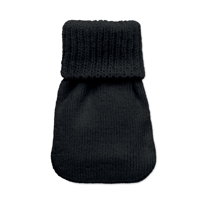 Hand warmer knitted polyester Nero item picture 6
