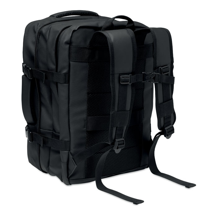Extendable RPET backpack 20L Nero item picture back