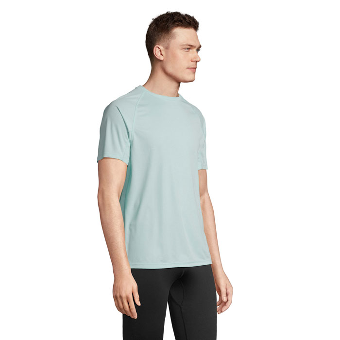 VORTEX RAGLAN T-SHIRT Arctic Blue item picture side