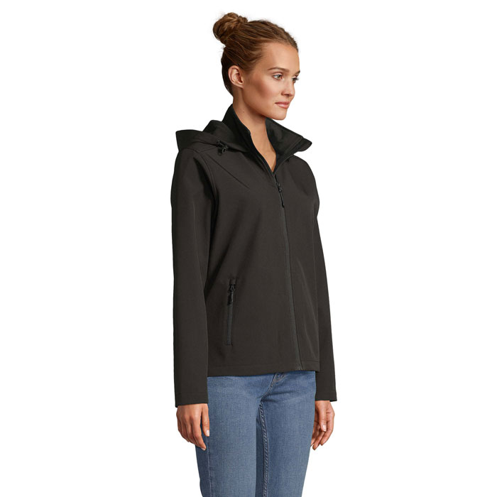 RACE DONNA GIACCA CAPPUCCIO Nero item picture side