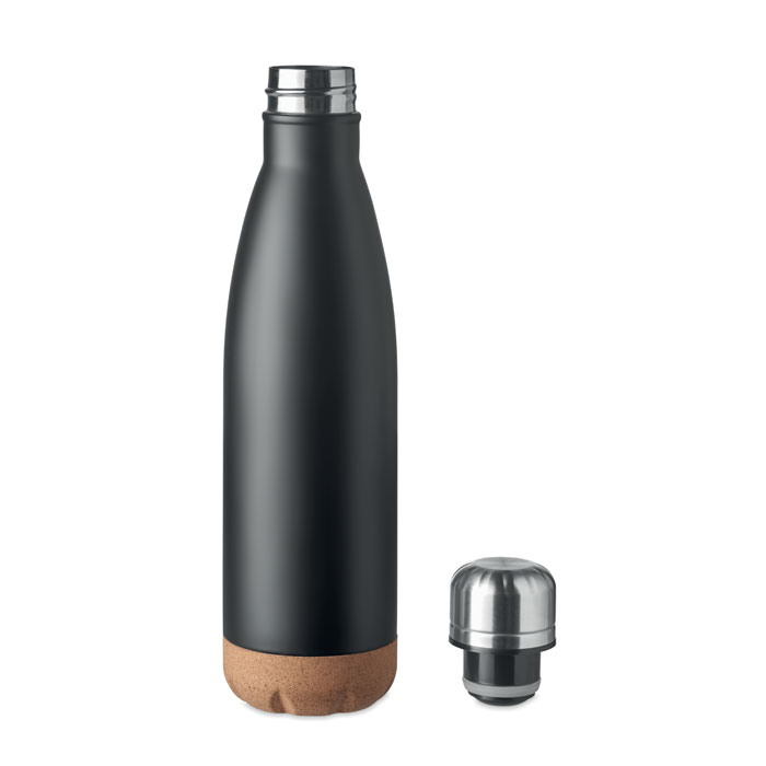 Double wall bottle 500 ml Nero item picture side