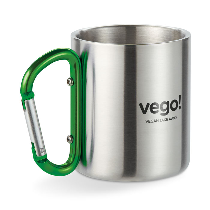 Metal mug & carabiner handle Verde item picture top