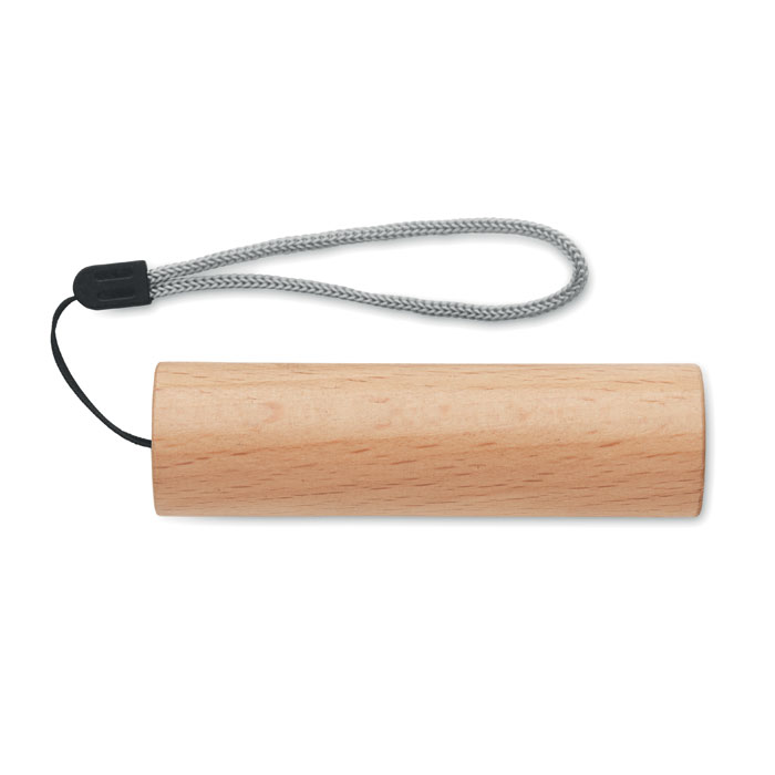 Beech wood rechargeable torch Legno item picture back