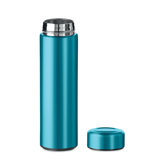 Double wall 425 ml flask Turchese item picture open