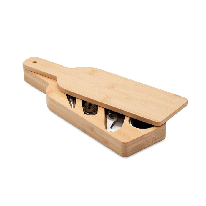 Set da vino forma di bottiglia Legno item picture back