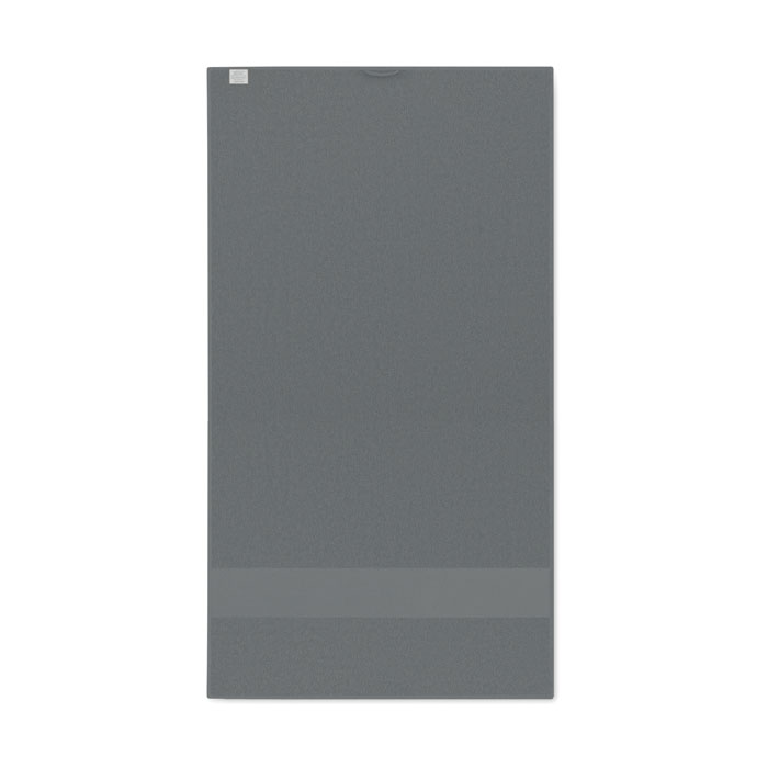 Telo in cotone organico 50x30cm Grigio item picture back