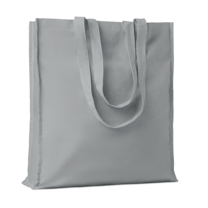 Shopper in cotone c/soffietto grey item picture front