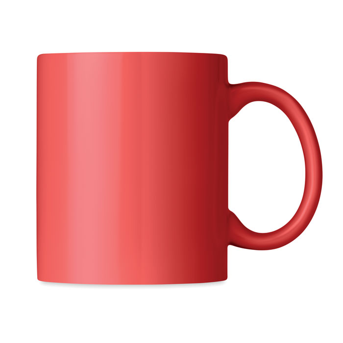 Coloured ceramic mug 300ml Rosso item picture top