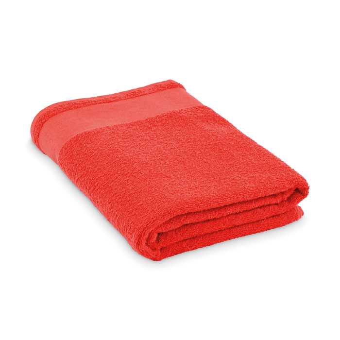 Asciugamano da bagno in cotone Rosso item picture front