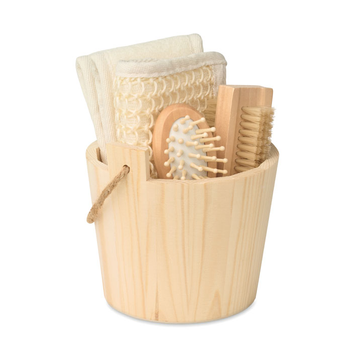 Set da bagno in cestino Legno item picture back