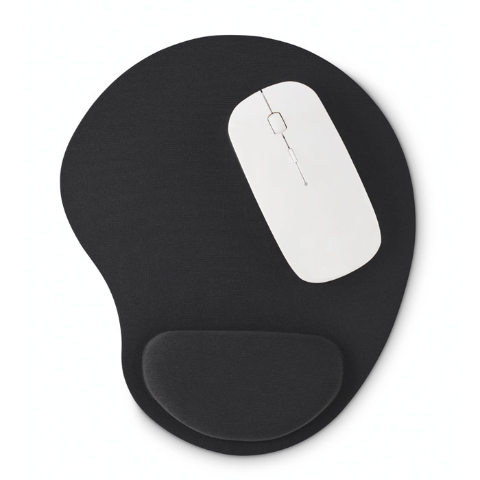 Tappetino mouse ergonomico black item picture back