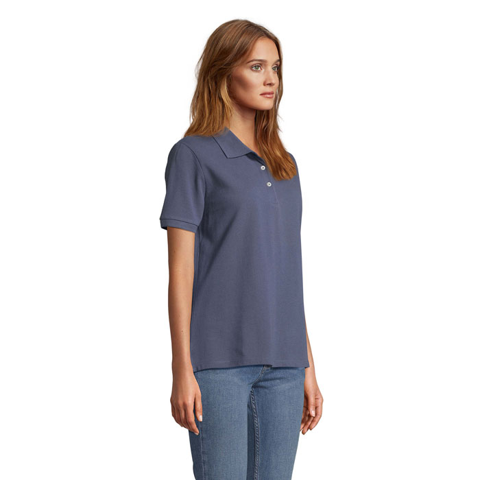 PACIFIC WOMEN POLO Denim item picture side