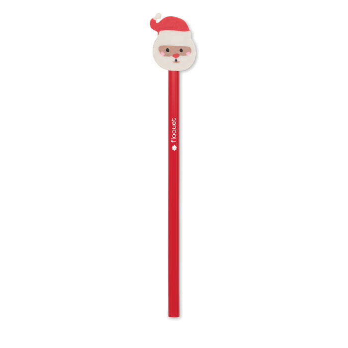 Christmas pencil with eraser Rosso item picture printed