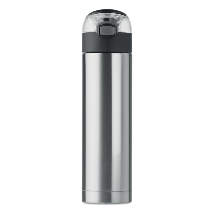 Borraccia con blocco. 400ml Argento Opaco item picture side