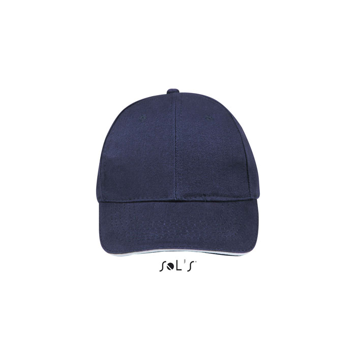 BUFFALO SIX PANEL CAP Marina Francese/bianco item picture front