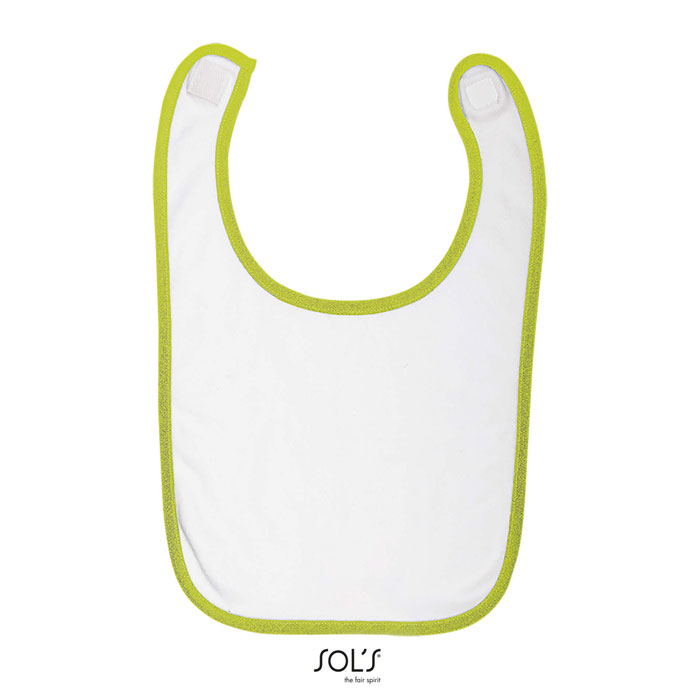 BABIB BABY BIB White/Apple Green item picture front