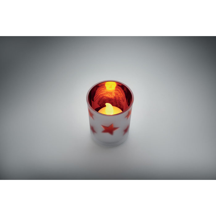 Candelina tealight a LED Rosso item detail picture